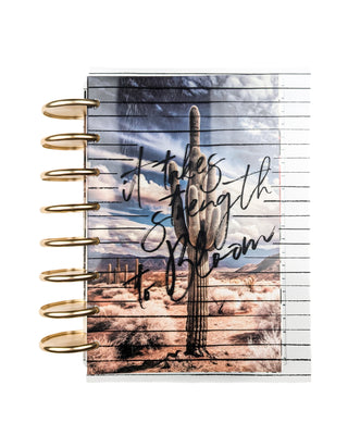 Clear Discbound Planner Cover | Bloom