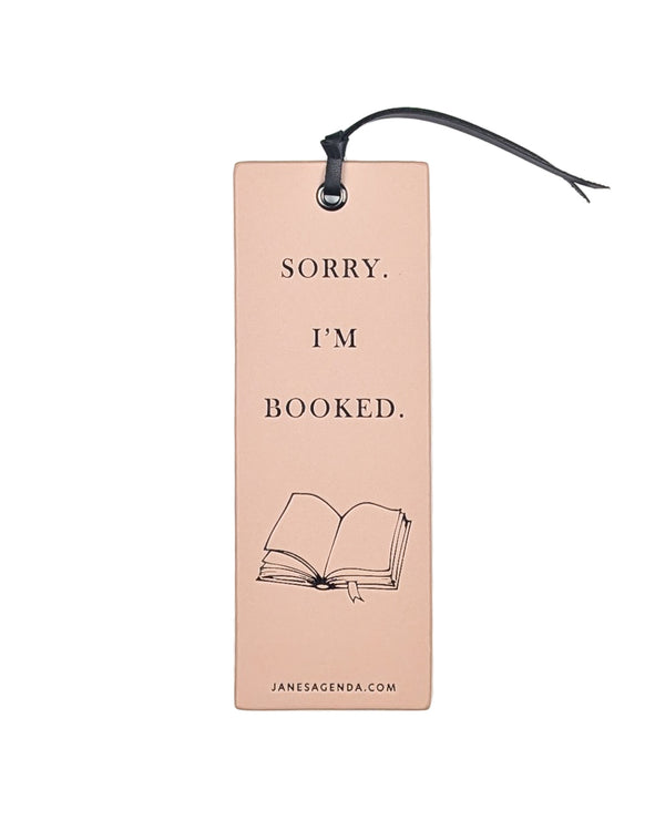Sorry I'm Booked bookmark from Jane's Agenda