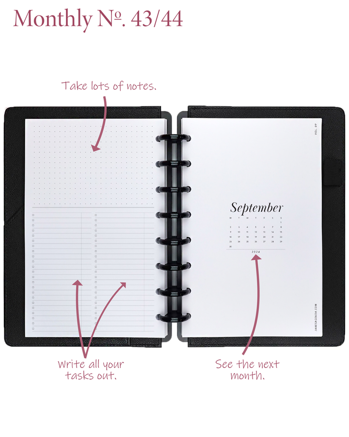 Discbound Monthly Calendar Printable Discbound Monthly Calendar Printable