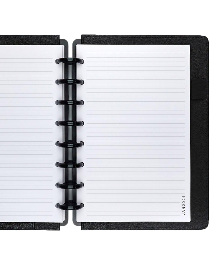 The Essential Agenda monthly planner inserts in Monday or Sunday Calendar styles for discbound and six ring planner systems by Jane's Agenda.