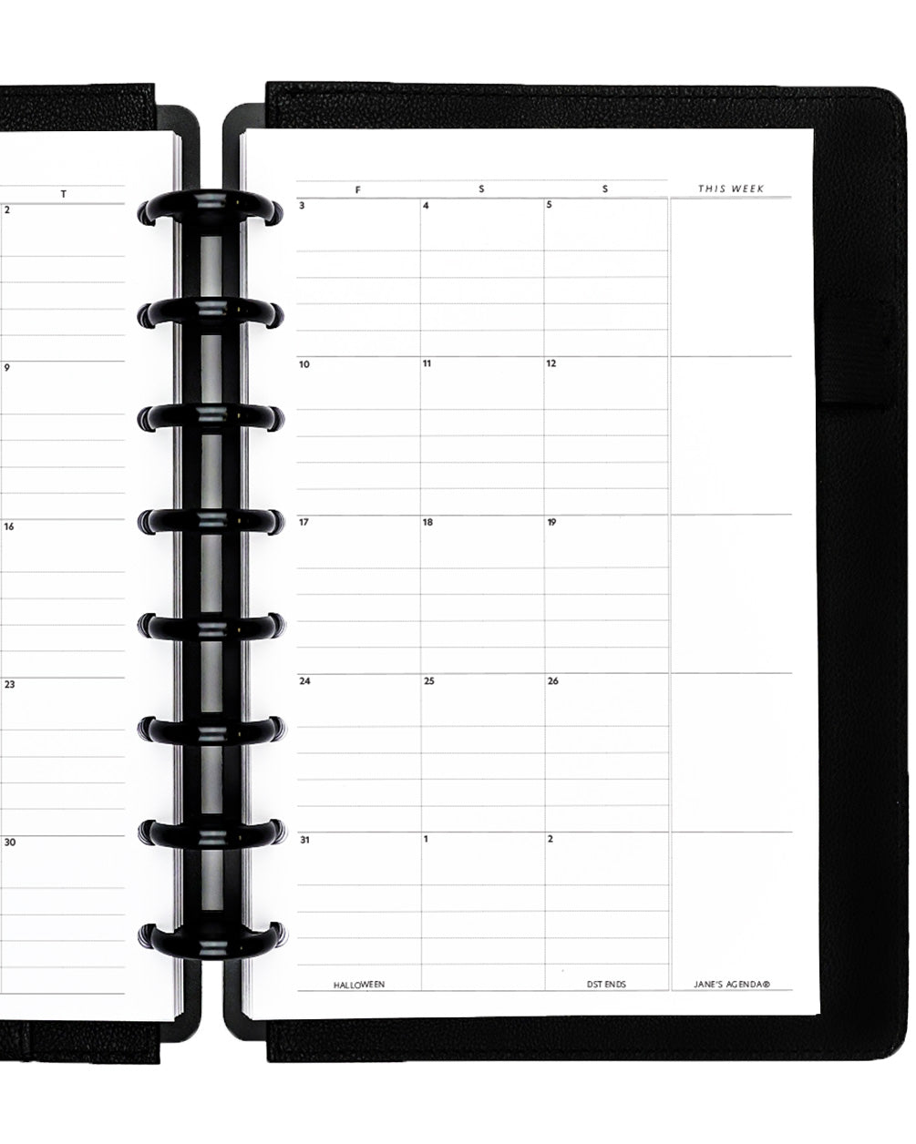 Monthly Dated Calendar Planner Inserts Refill Pages | Jane's Agenda monthly-dated-calendar-planner-inserts-refill-pages-jane-s-agenda