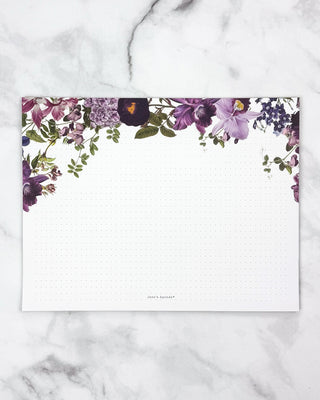 Deskpad | Dot Grid | Purple Floral
