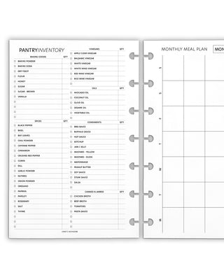 Meal Planning Grocery Discbound Planner Inserts by Jane's Agenda.