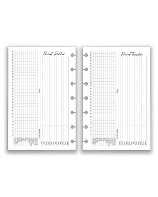 Janes Agenda discbound planning refillable inserts, medical insert pack, period tracker