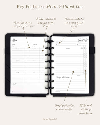 Holiday Planner Inserts | Gifts, Hosting & Black Friday