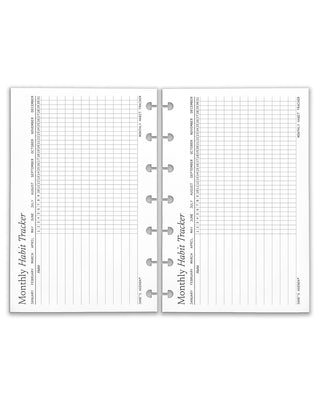 Monthly Habit Tracker Planner Inserts 2.0