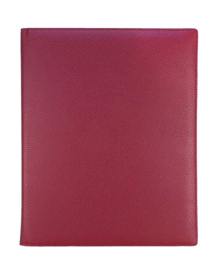 Wine leather vegan leather planner gift set by Jane's Agenda for discbound planners and disc notebook systems.