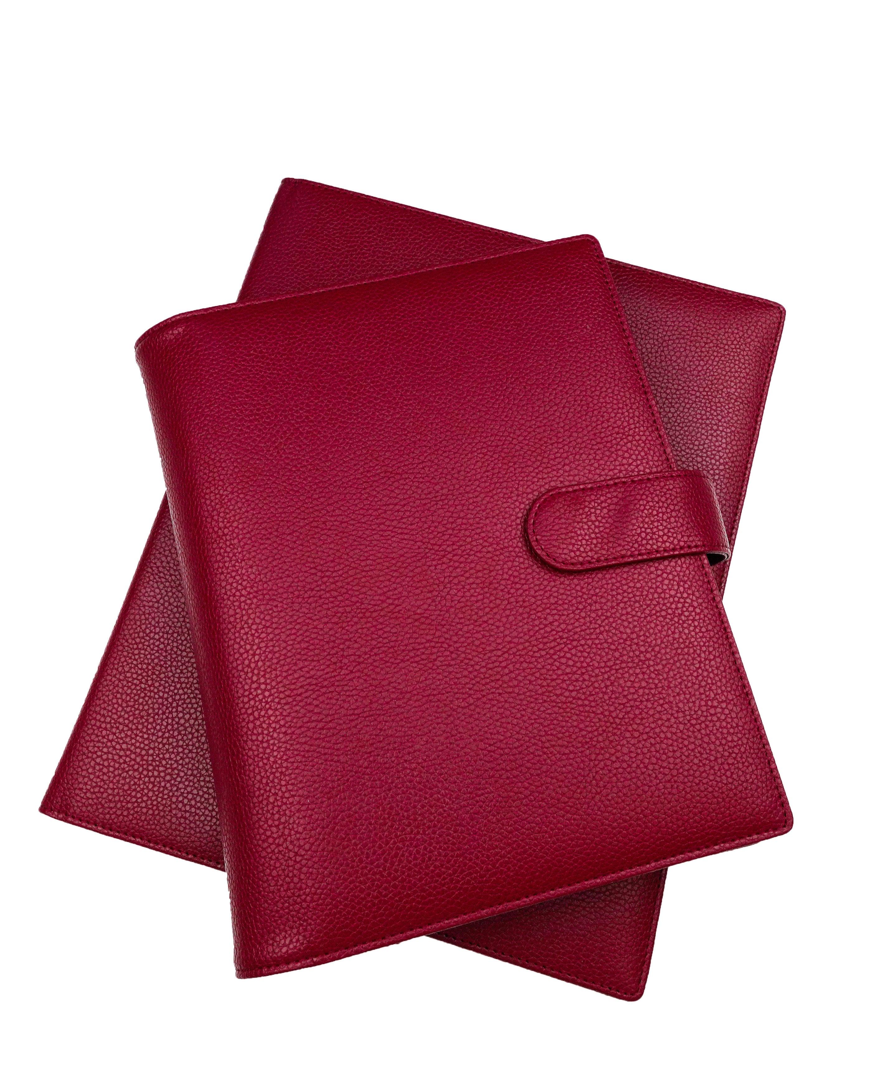 Discbound Planner Cover Folio  Wine Vegan Leather by Jane's Agenda®