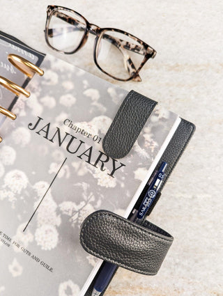 vegan pebble grain leather magnet clip by Jane's Agenda.