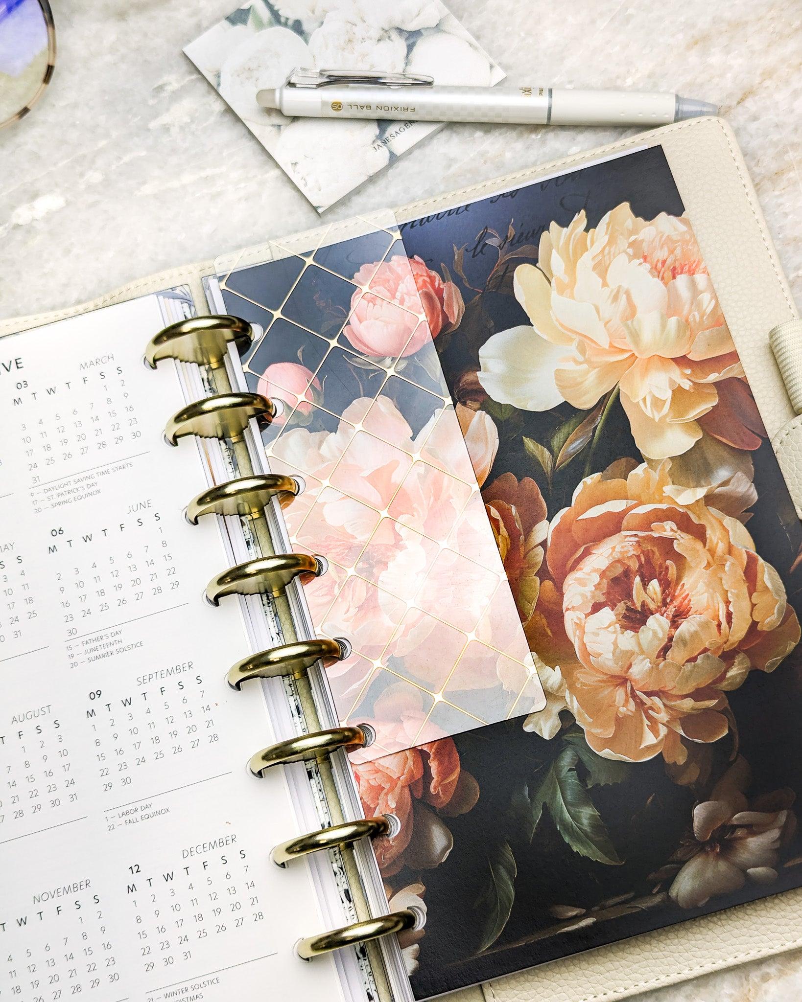 Clear planner page finder for discbound and A5 planner systems by Jane's Agenda.