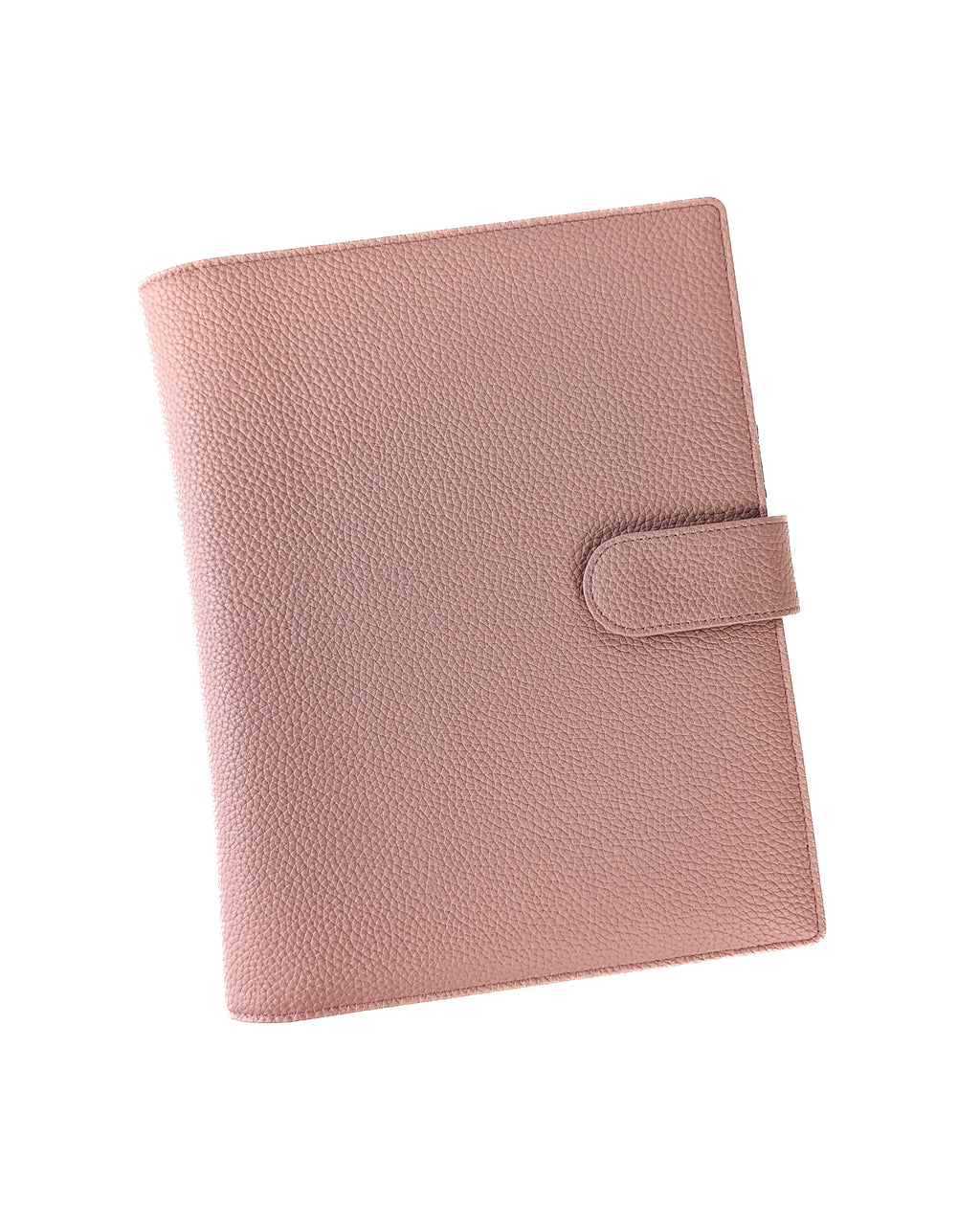 Vegan Leather Planner Cover | Pebble Grain | Blush Pink