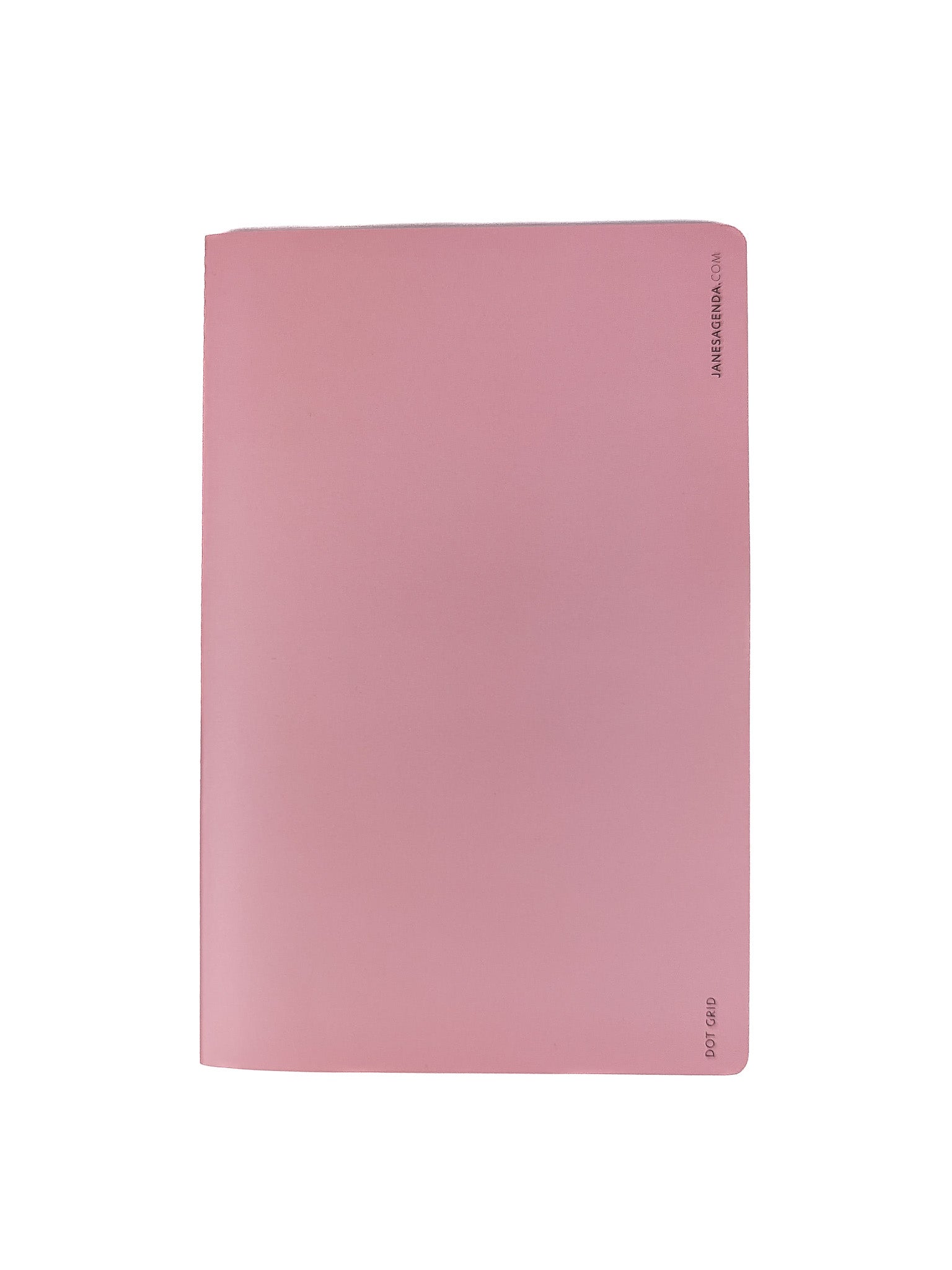 Dot grid journal saddle stitch notebook in blush pink by Jane's Agenda.