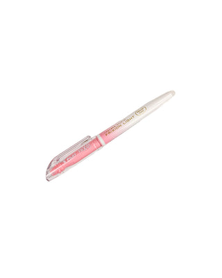 Pilot FriXion Light Erasable Highlighter in light pink on a white background. 