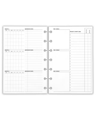 Quarterly Planning Discbound planner Inserts by Jane's Agenda.