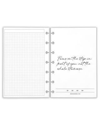 Quarterly Planning Discbound planner Inserts by Jane's Agenda.