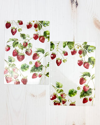 Clear Discbound Planner Cover |  Strawberry Garden