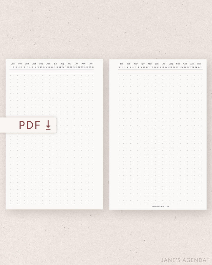 PRINTABLE: Journal Dot Grid Notes Planner Inserts - Jane's Agenda®