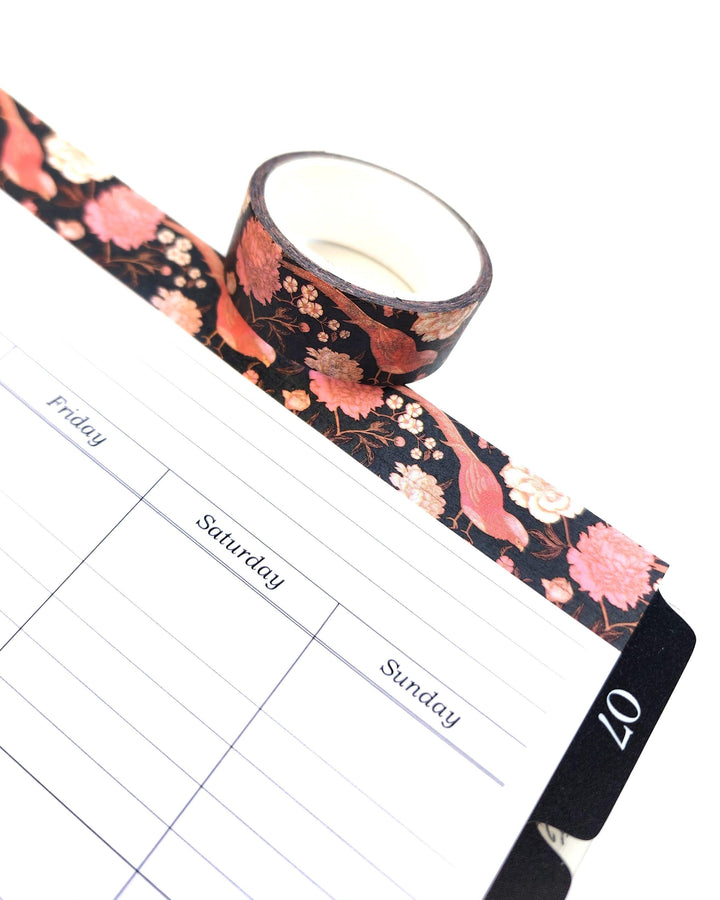 Decorative washi tape by Jane's Agenda for all your stationary needs, as well as for decorating your discbound and ringbound planner pages.