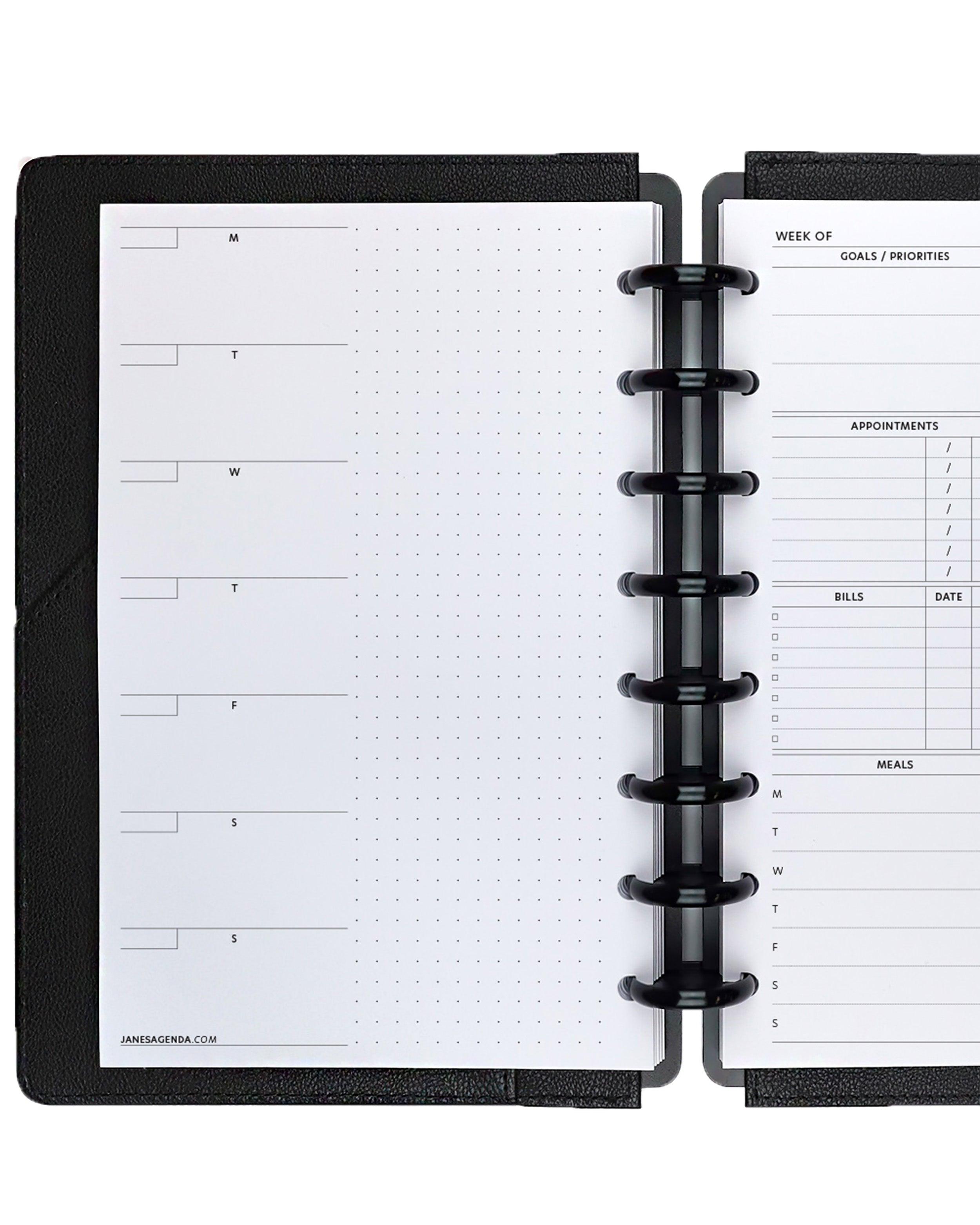 Daily Planner Refill Pages, Undated
