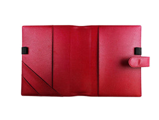 Discbound Planner Cover | Wine Red Vegan Leather | Wrap-around - Jane's Agenda®