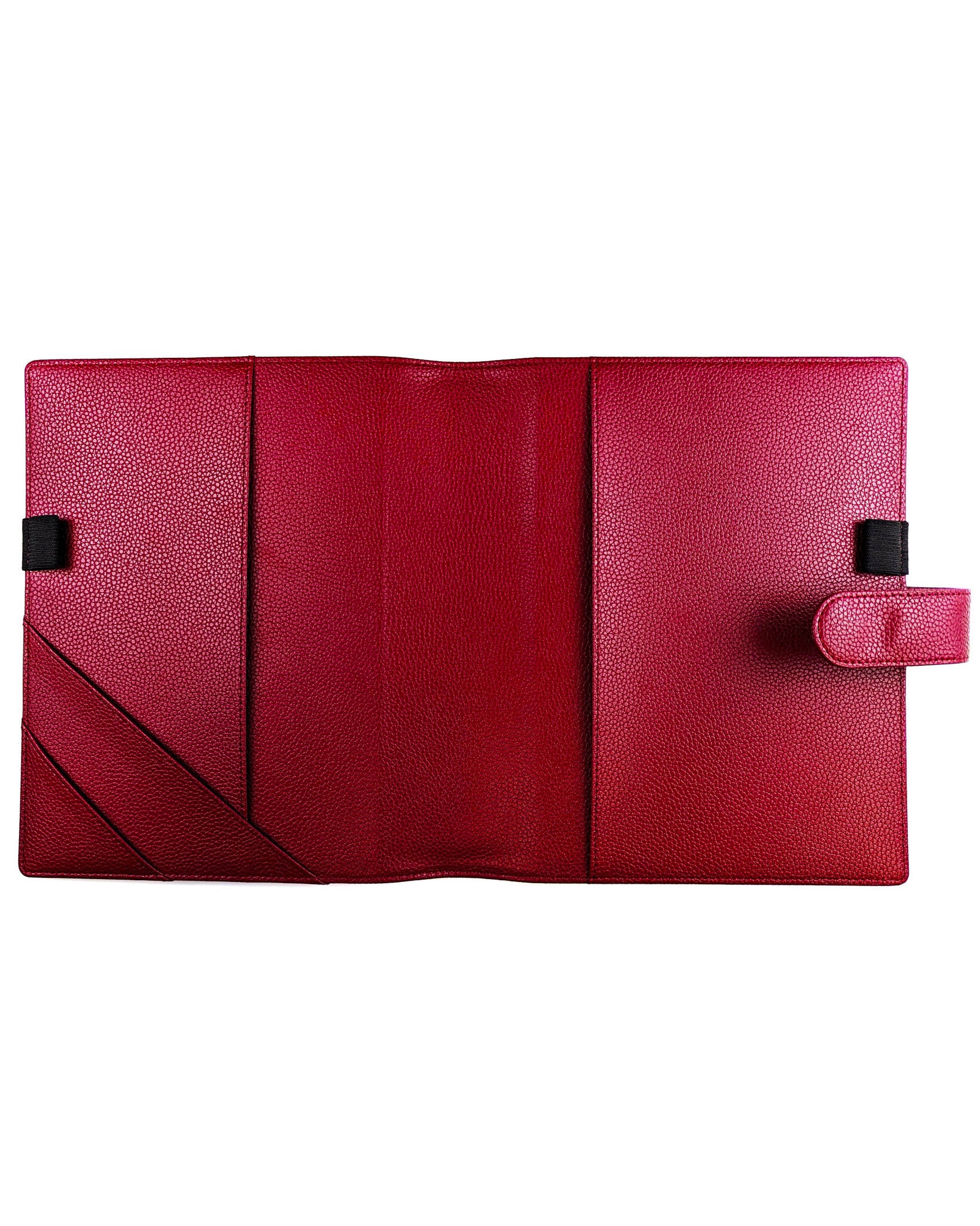 Appointment planner * Leather cover * factory in expressive red *