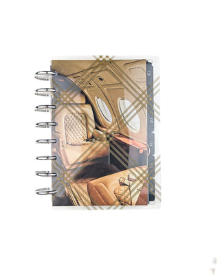 Clear Discbound Planner Cover | Antique Plaid