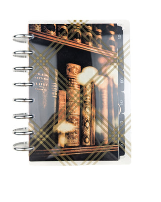 Clear Discbound Planner Cover | Antique Plaid