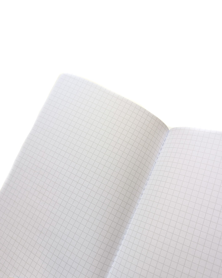 Saddle stitch graph notebook by Jane's Agenda.