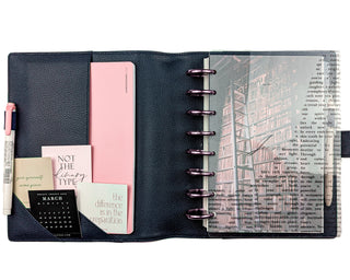Clear Discbound Planner Cover | Literary Art