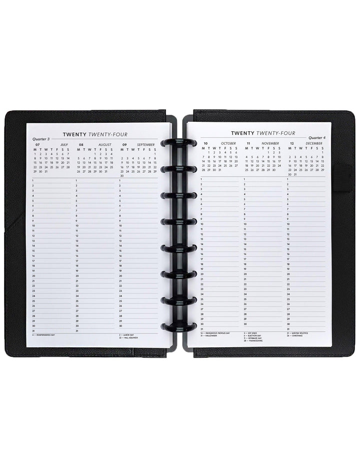 Monthly planner inserts refill pages for discbound and six ring planners by Janes agenda.