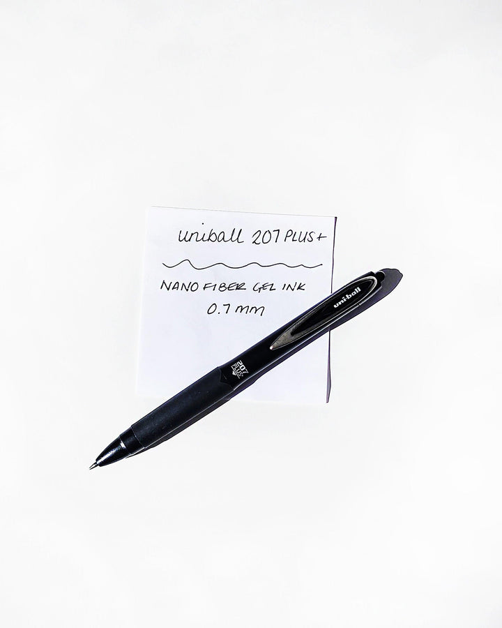 Black Uniball gel ink pen for writing in your discbound and six ring planner systems by Janes Agenda.