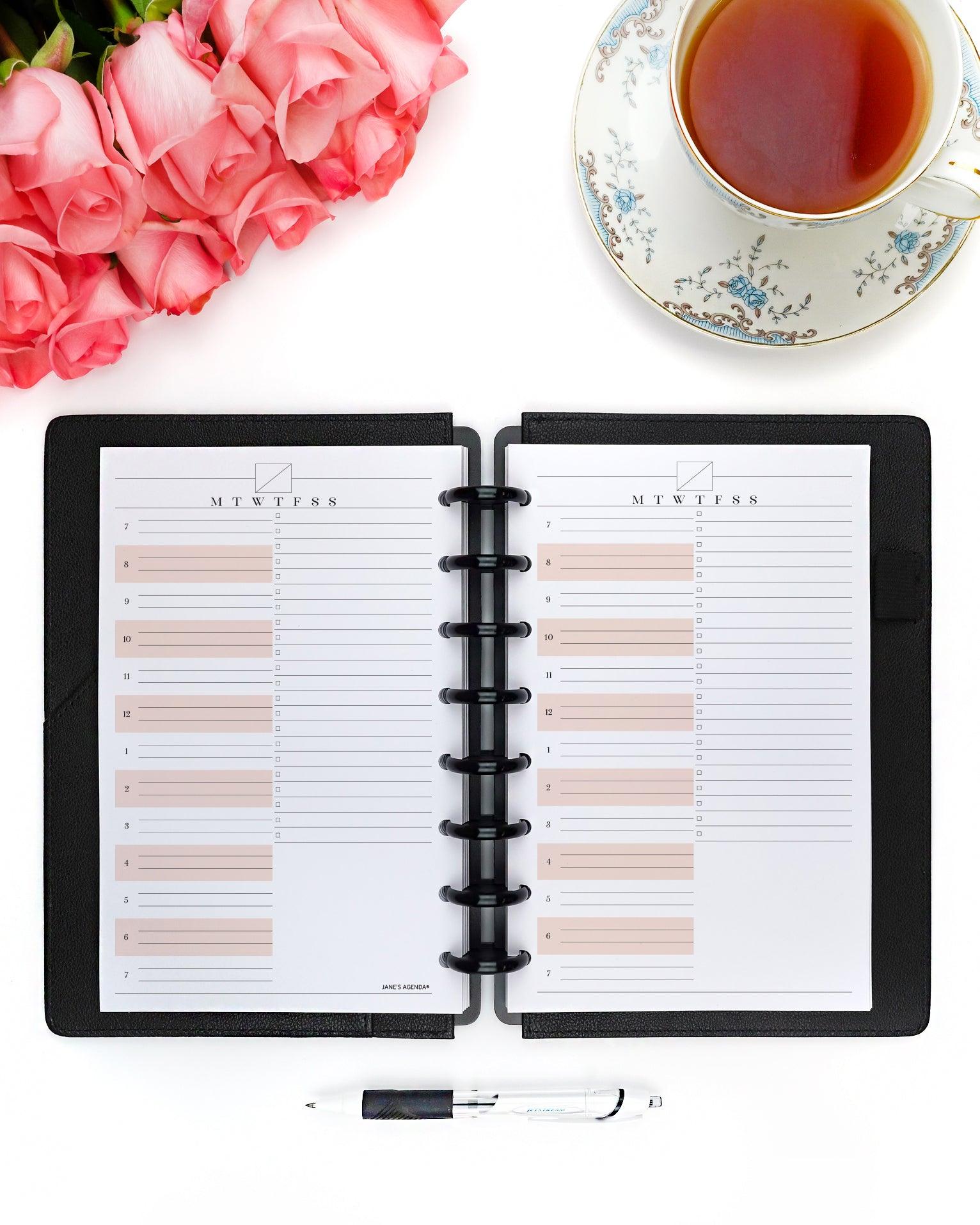 Jane's Agenda®  PRINTABLE: Daily Planner Inserts