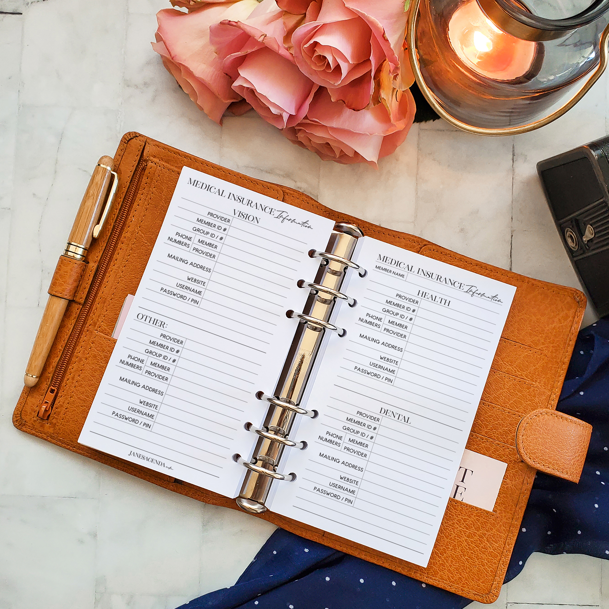 Jane's Agenda®  PRINTABLE: Daily Planner Inserts