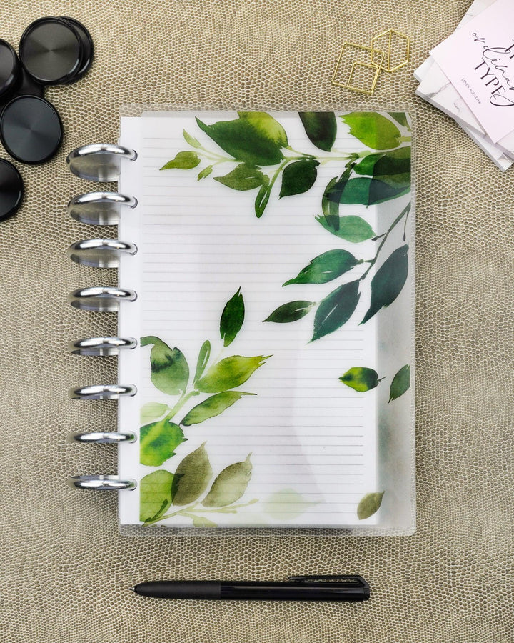 Discbound translucent planner cover for Mini, Junior, Classic, and Letter size planners and notebooks by Jane's Agenda®.