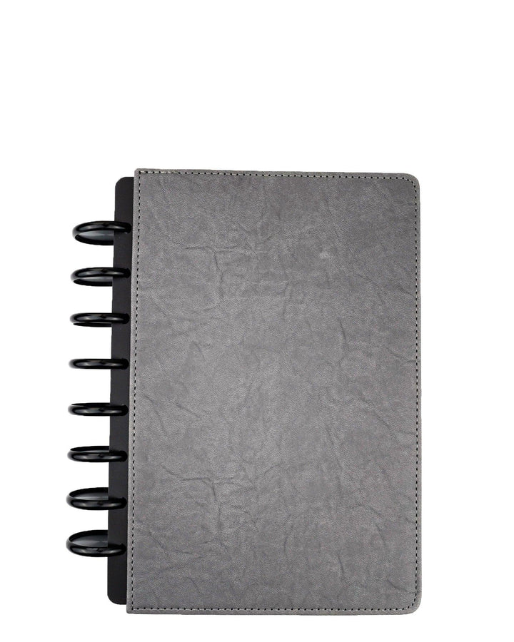 Vegan leather planner cover for discbound planner systems and discbound notebook systems by Janes Agenda.