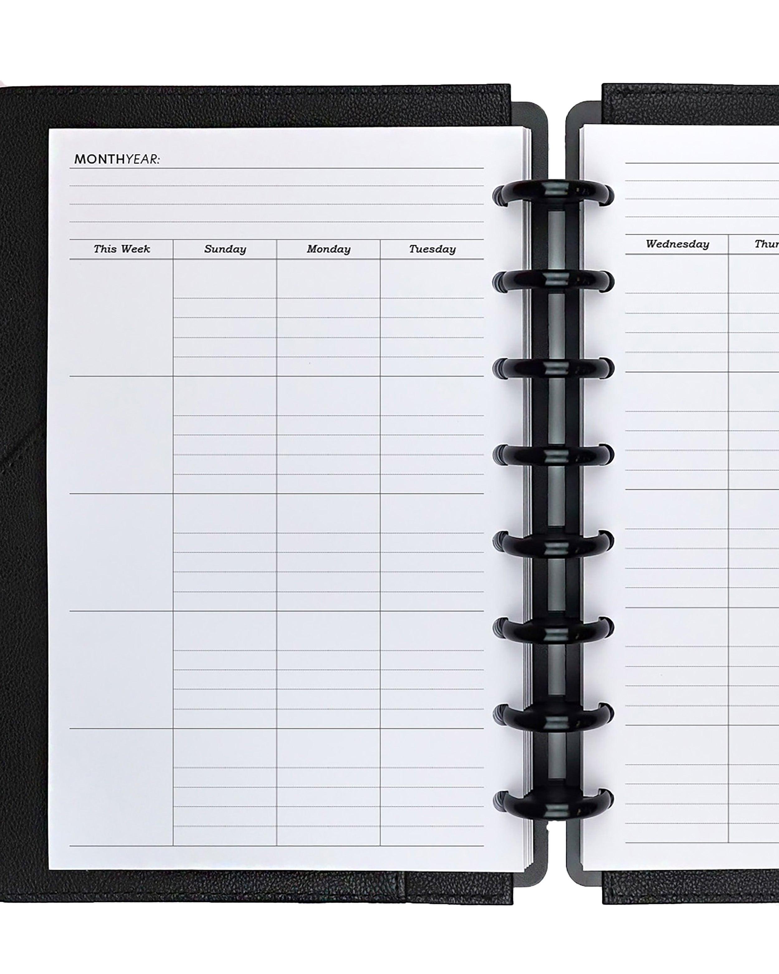 Compact Binder Inserts - 50 Sheets - Dot Grid & Lined - Appointed Lined