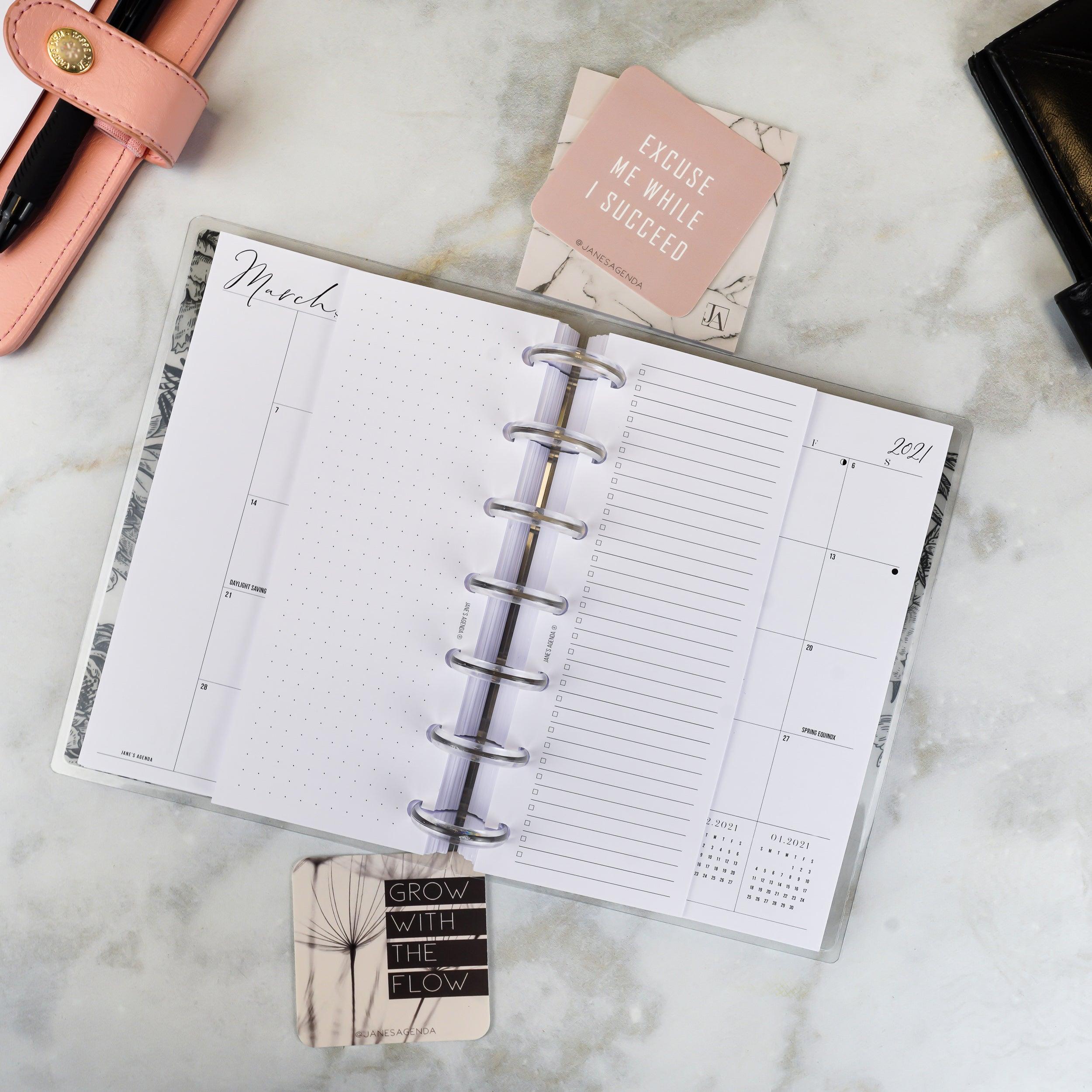 List & Dot-Grid Planner Refill Pages | Tip-In Insert | Jane's Agenda®