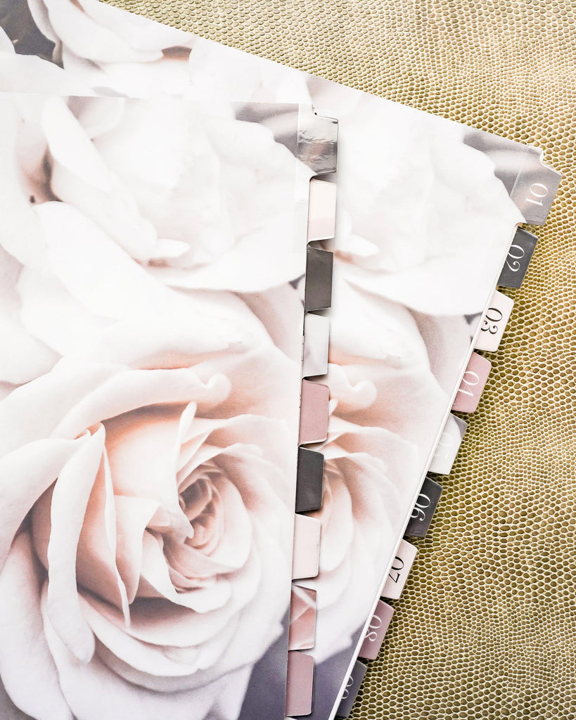 Floral Tabbed Monthly Planner Dividers by Jane's Agenda®.