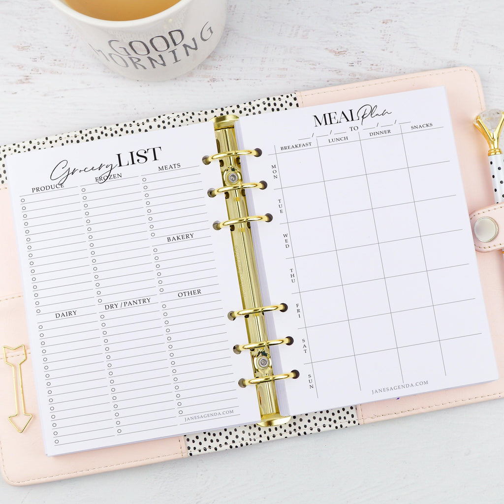 Meal Planning Planner Inserts by Jane's Agenda®