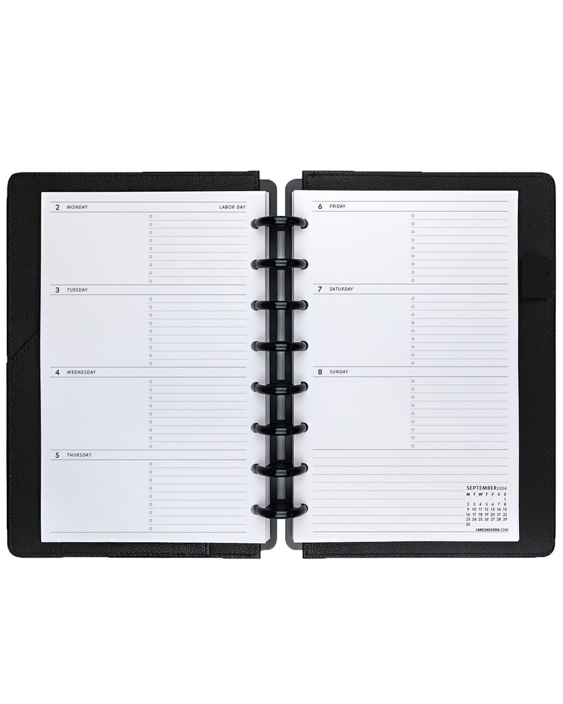 Weekly planner inserts calendar pages for planning in your discbound and six ring planners by Janes agenda.